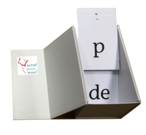 letterkaartenbox van actief leren lezen