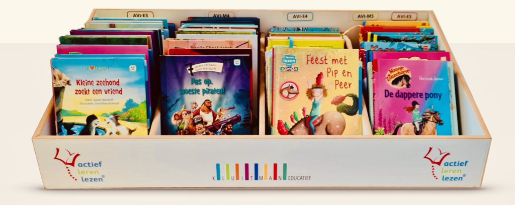 De boekenkast van Actief Leren Lezen met 150 mooie kinderboeken
